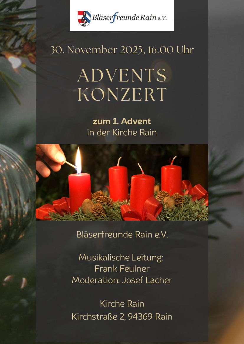 Plakat Adventskonzert Plakat zum Adventskonzert am 30.11.2015